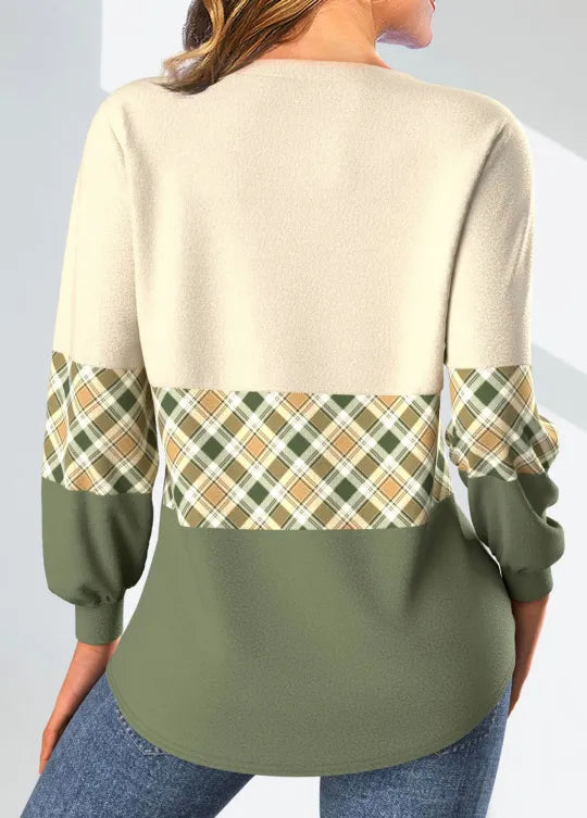 Annelie | Checked Detail Sweater