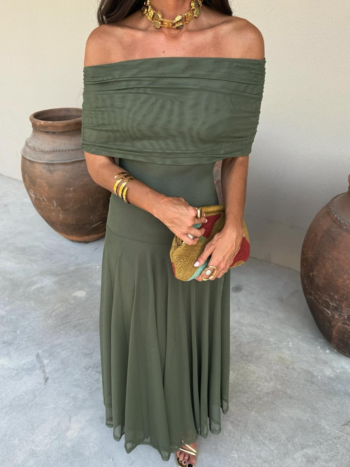 Isleen™ | Elegant Simba dress in silk tulle
