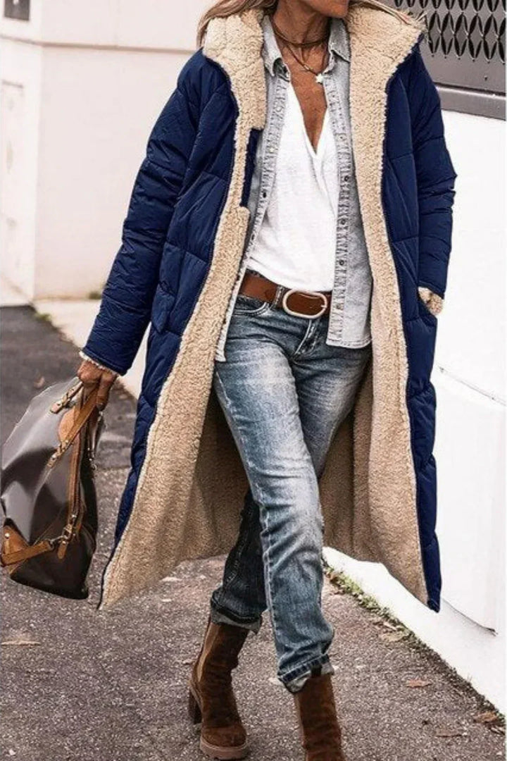 Marielle – Reversible Long Winter Jacket