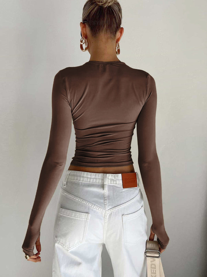 Brooklyn | Women Summer Long Sleeve Crop Top