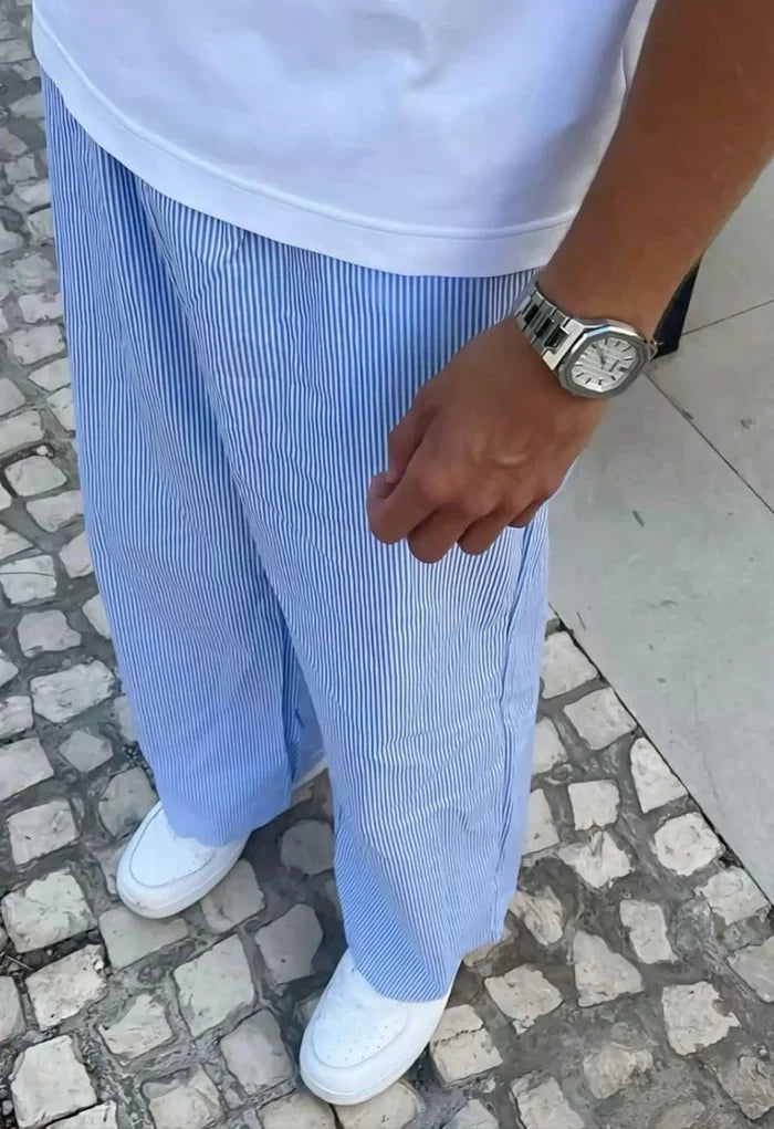 Men's Striped BARI Trousers