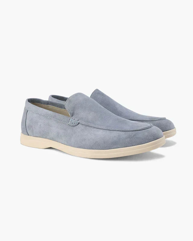 Classic | Men's Fog Blue Suede Loafers