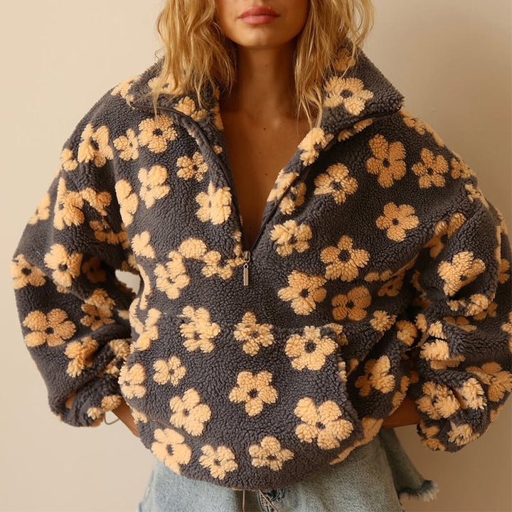 Masie - Bloom Fleece with Floral Details
