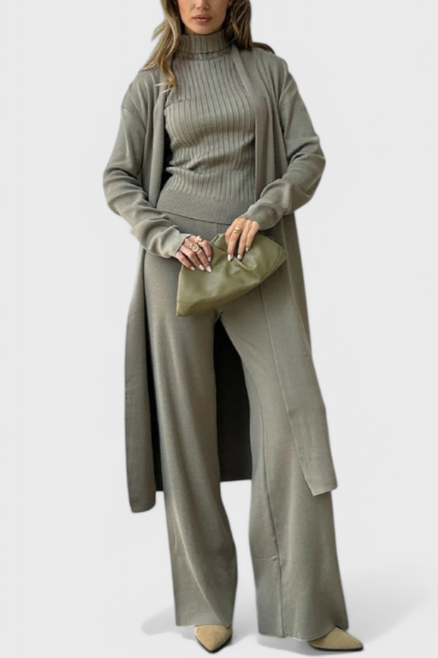Mahalia 3-Piece Soft Knit Ensemble with Chic Design