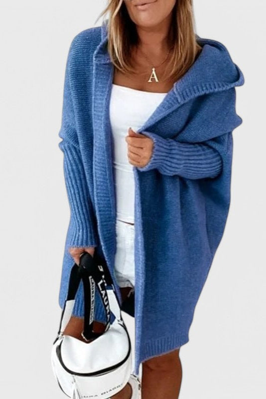 Cozy Hooded Oversized Knit Cardigan by Lovisa