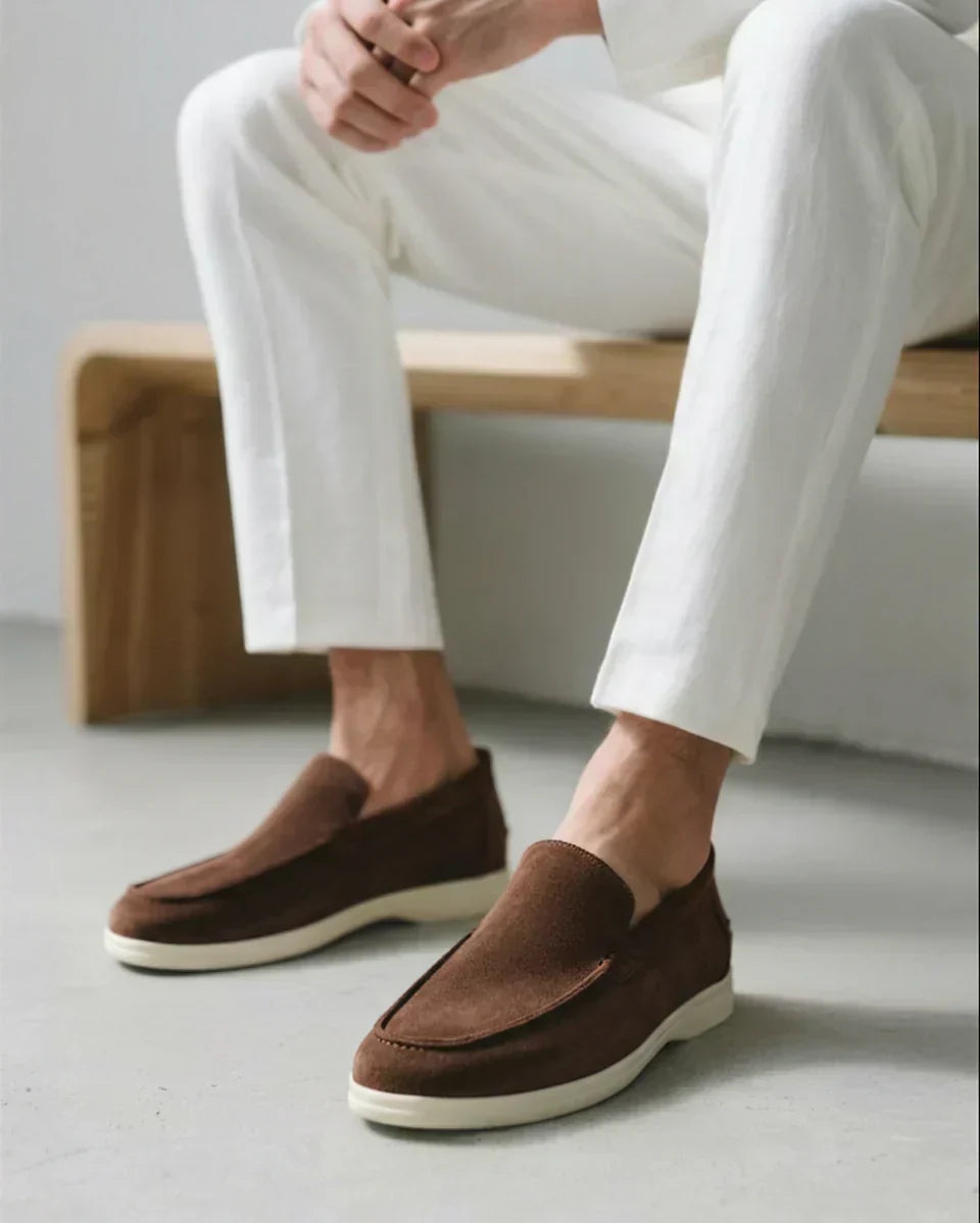 Classic | Men's Chocolate Suede Loafers