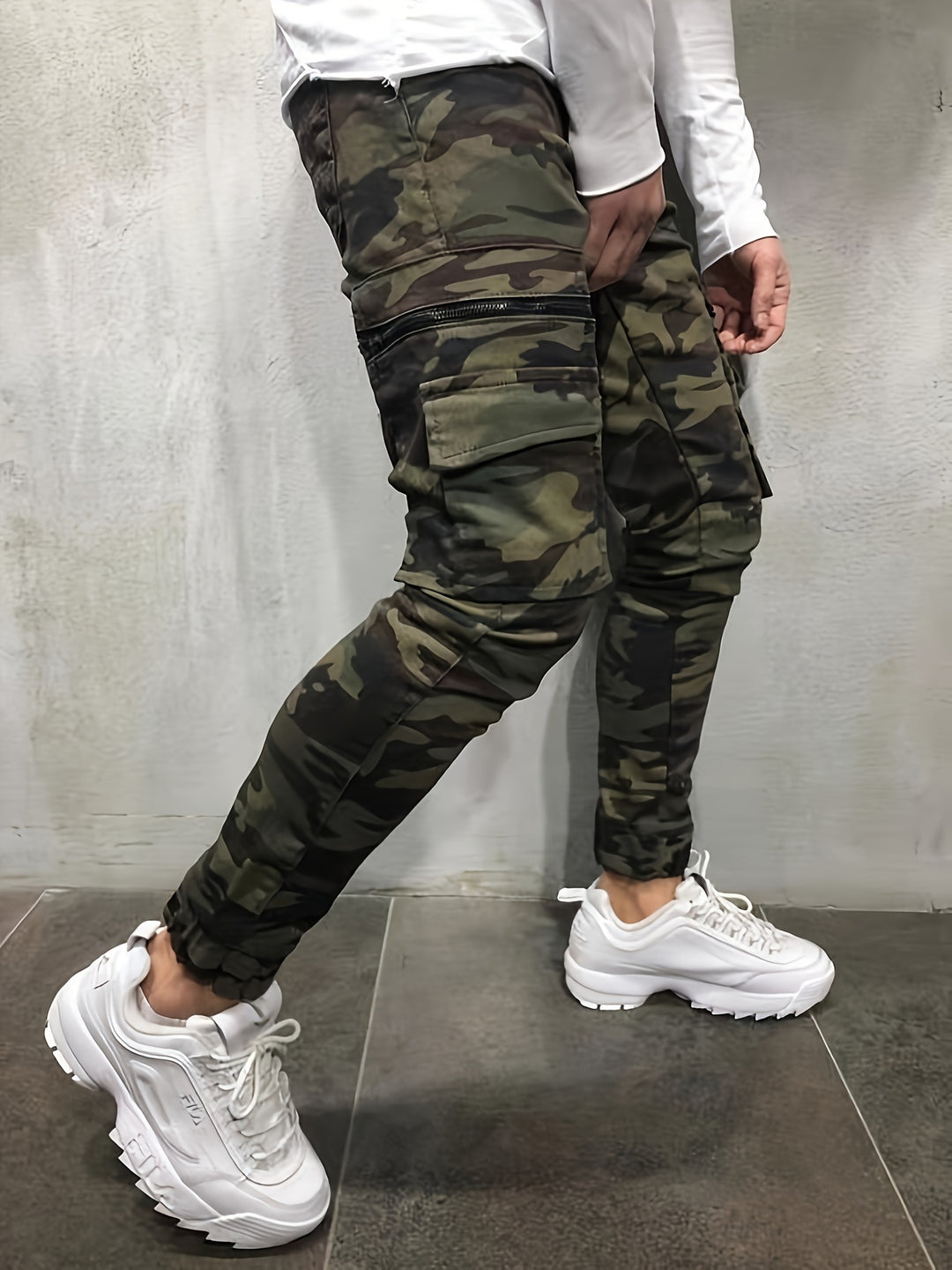 Camo | Men's Slim-Fit Camouflage Cargo Jeans
