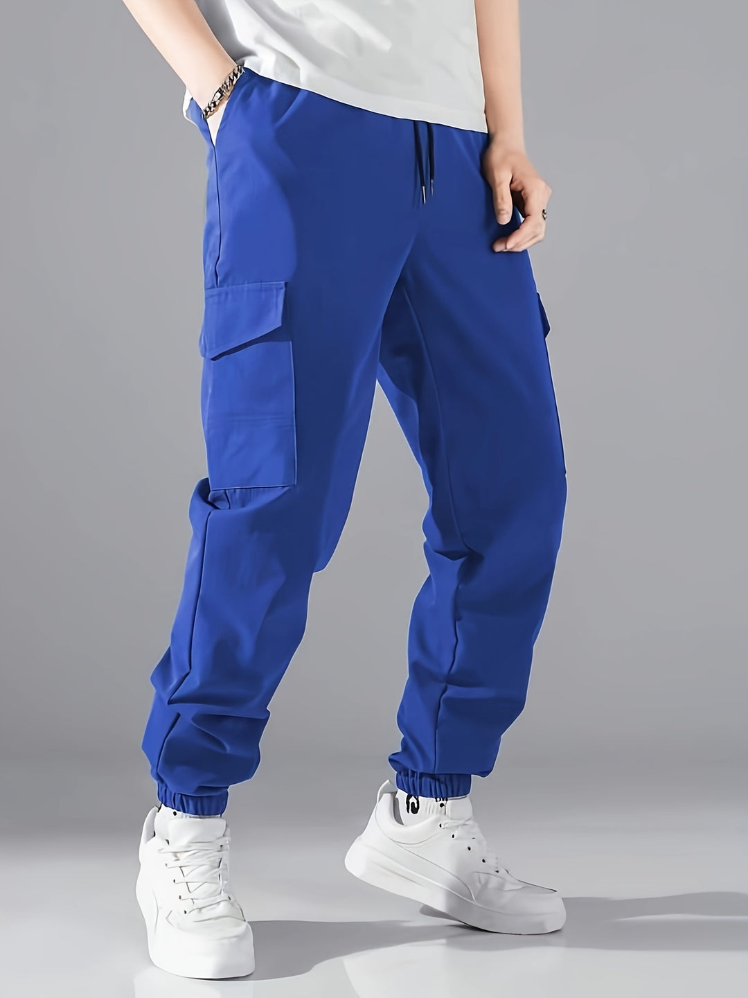 Baggy | Men's Elastic-Waist Streetwear Cargo Pants