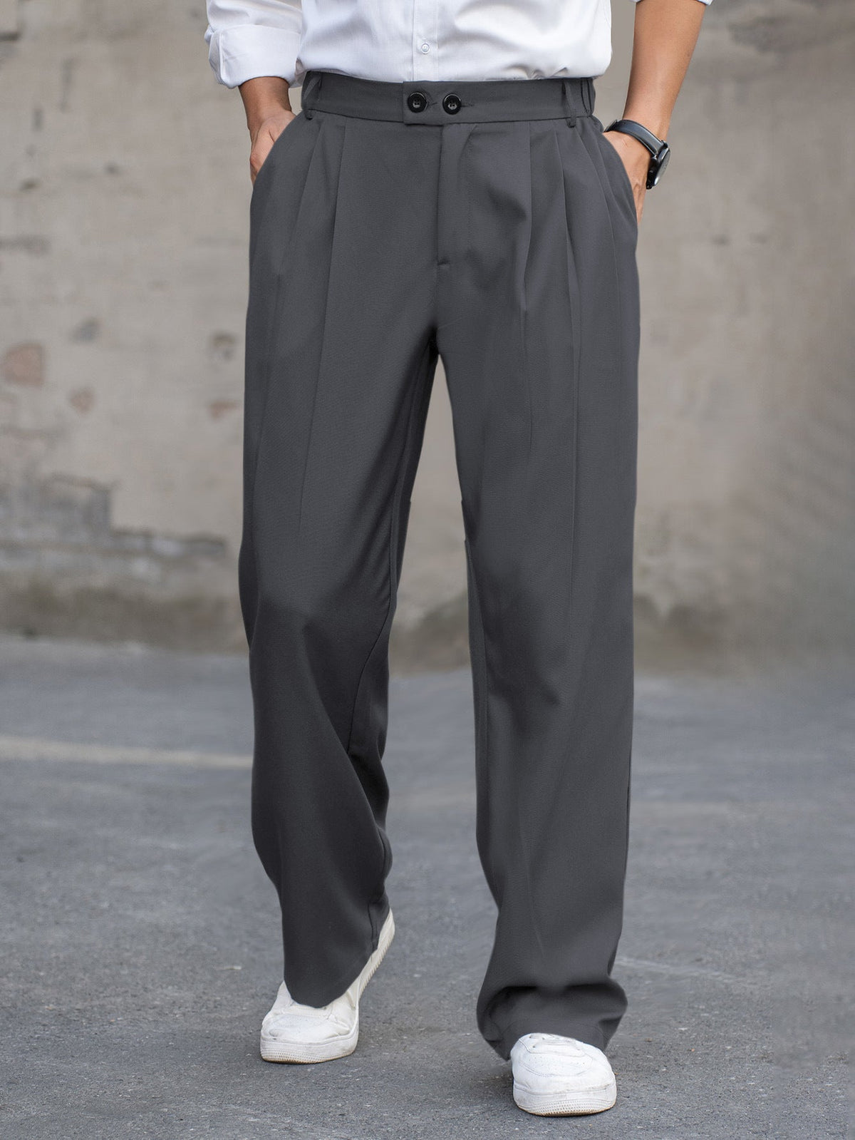 Casual | Men's Straight-Leg Spring-Summer Trousers
