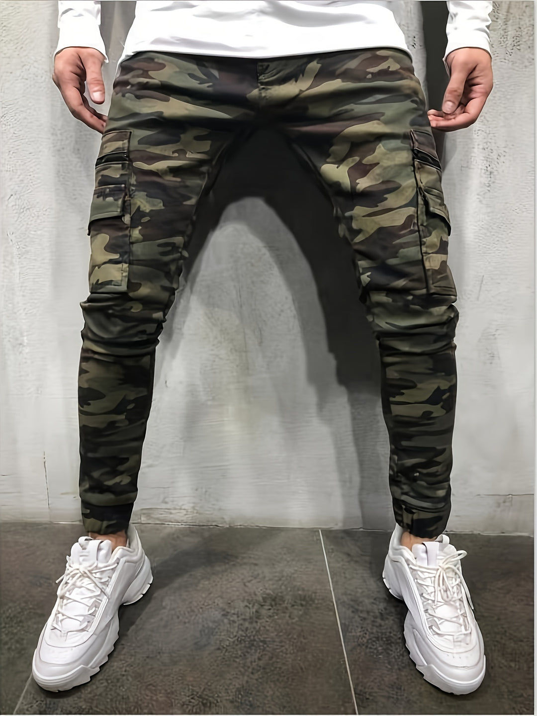 Camo | Men's Slim-Fit Camouflage Cargo Jeans