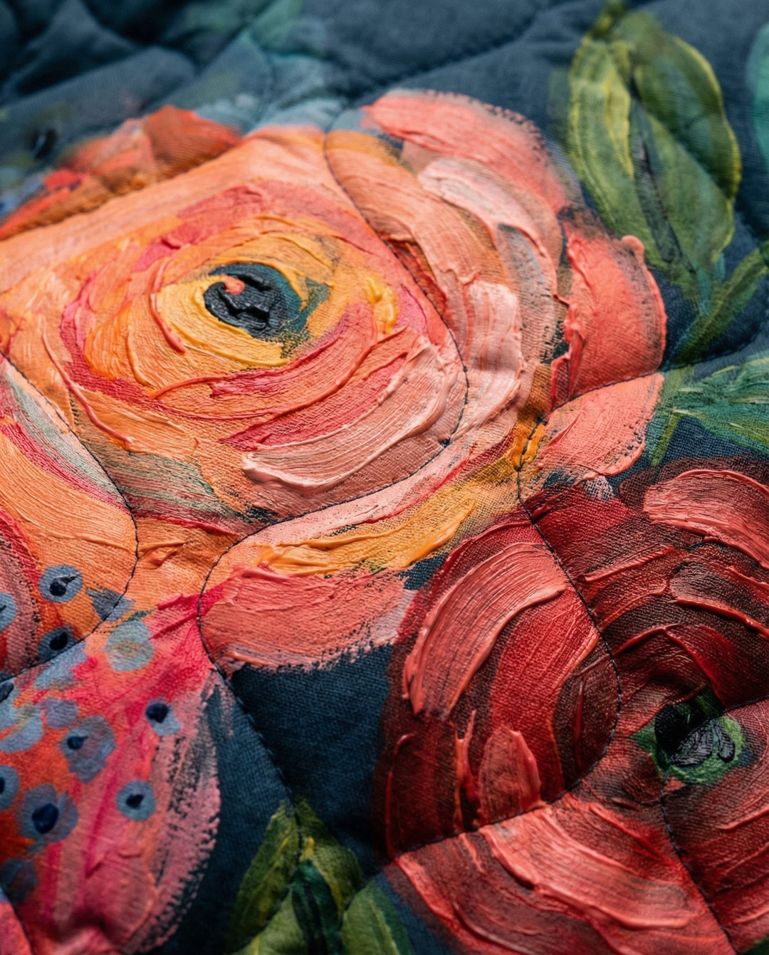 Thess – Vintage Floral Quilted Jacket