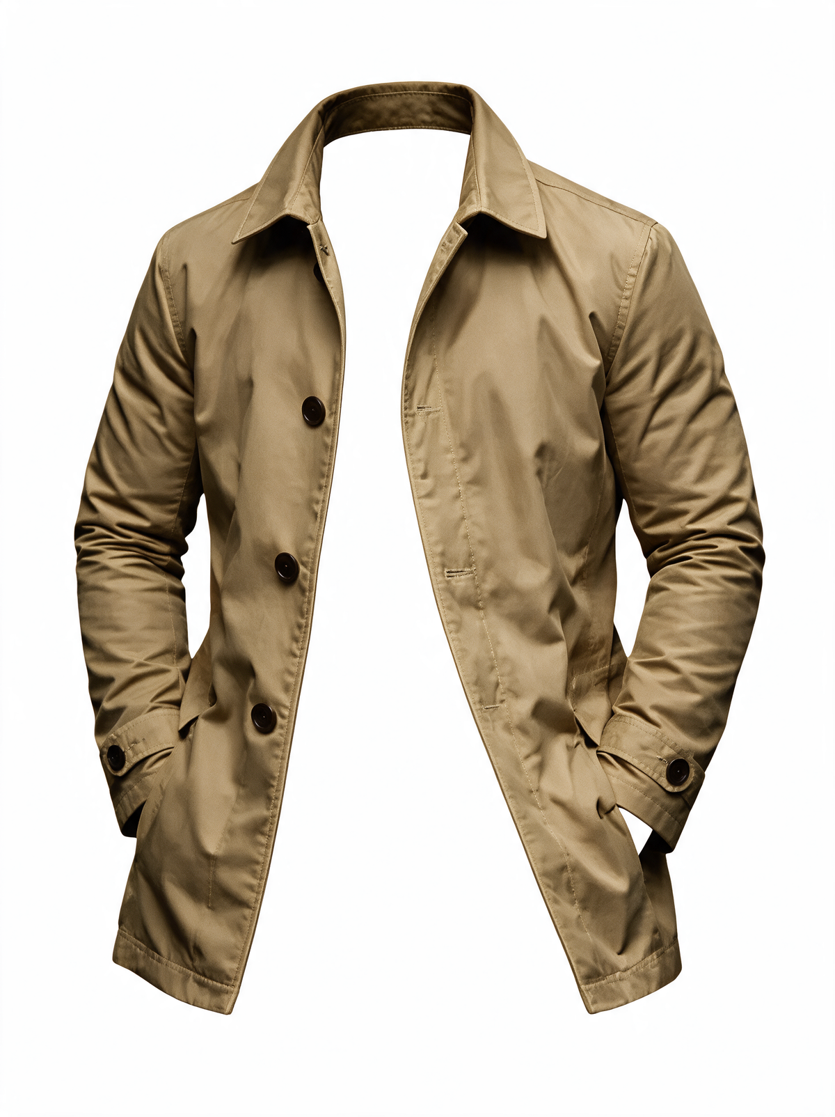 Longline Trench Khaki