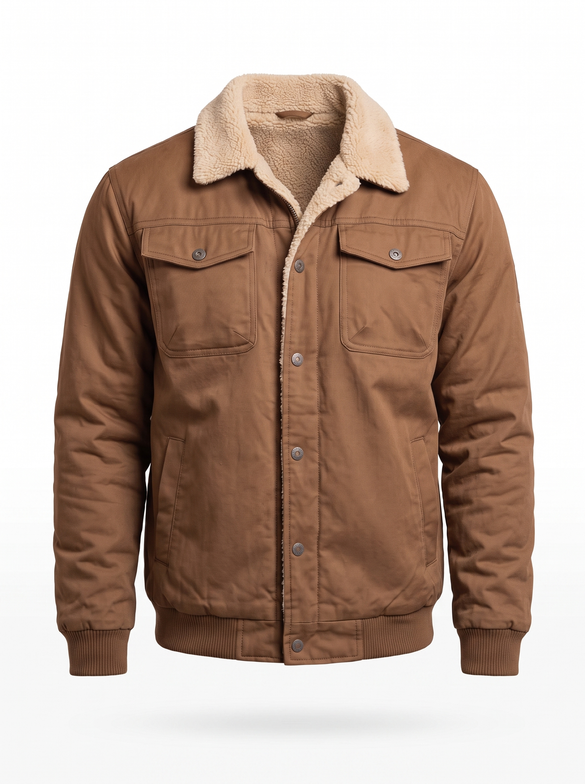 Ugo Men's Stylish Bomber Jacket in brown, product photo