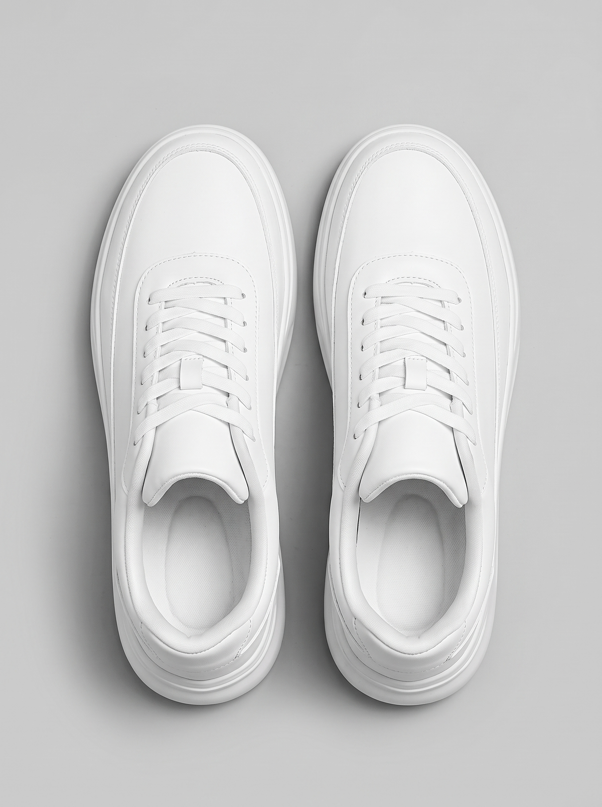Jog witte sneakers bovenaanzicht