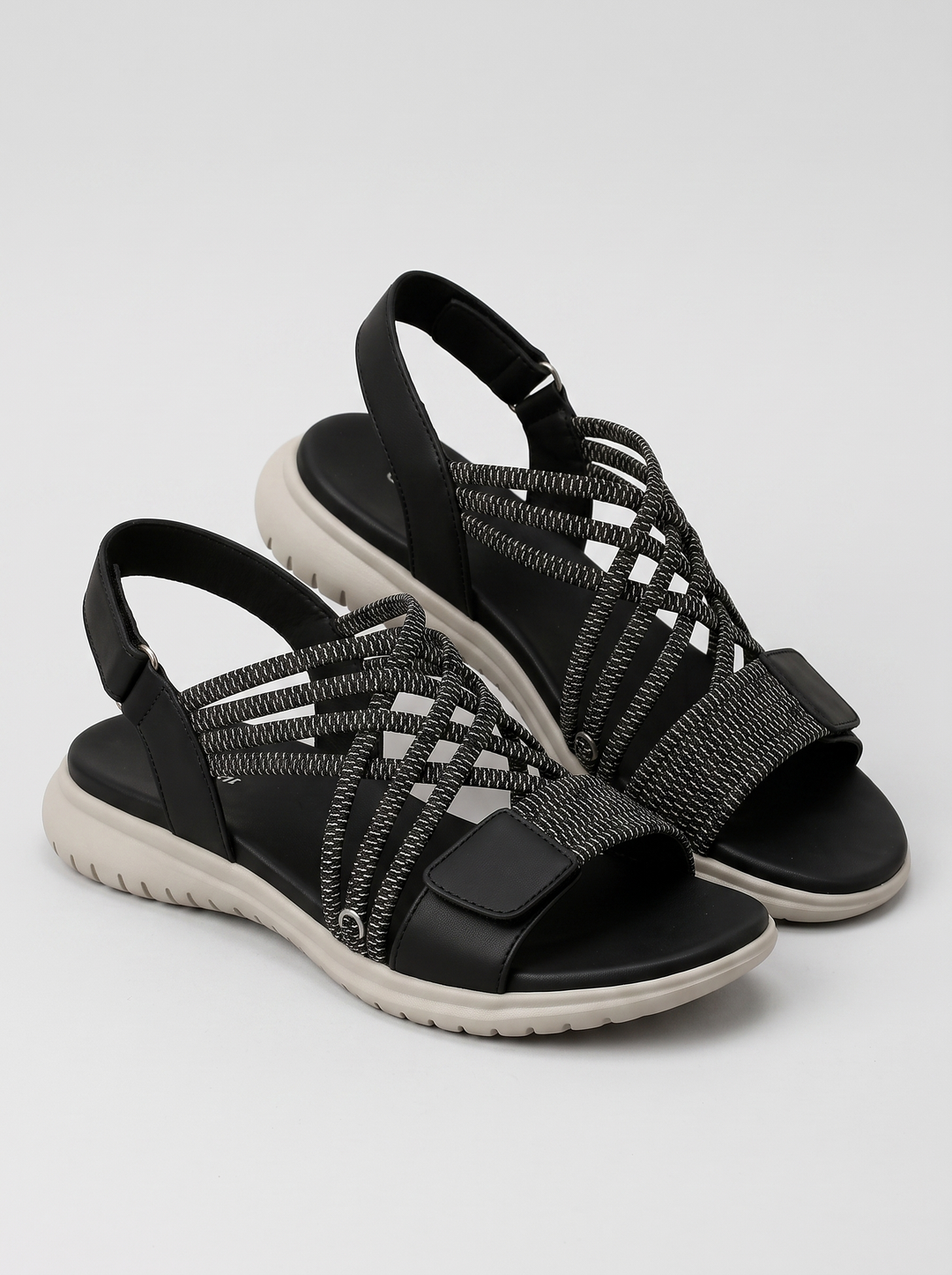 Nora women's casual comfort sandals, pair, three-quarter view