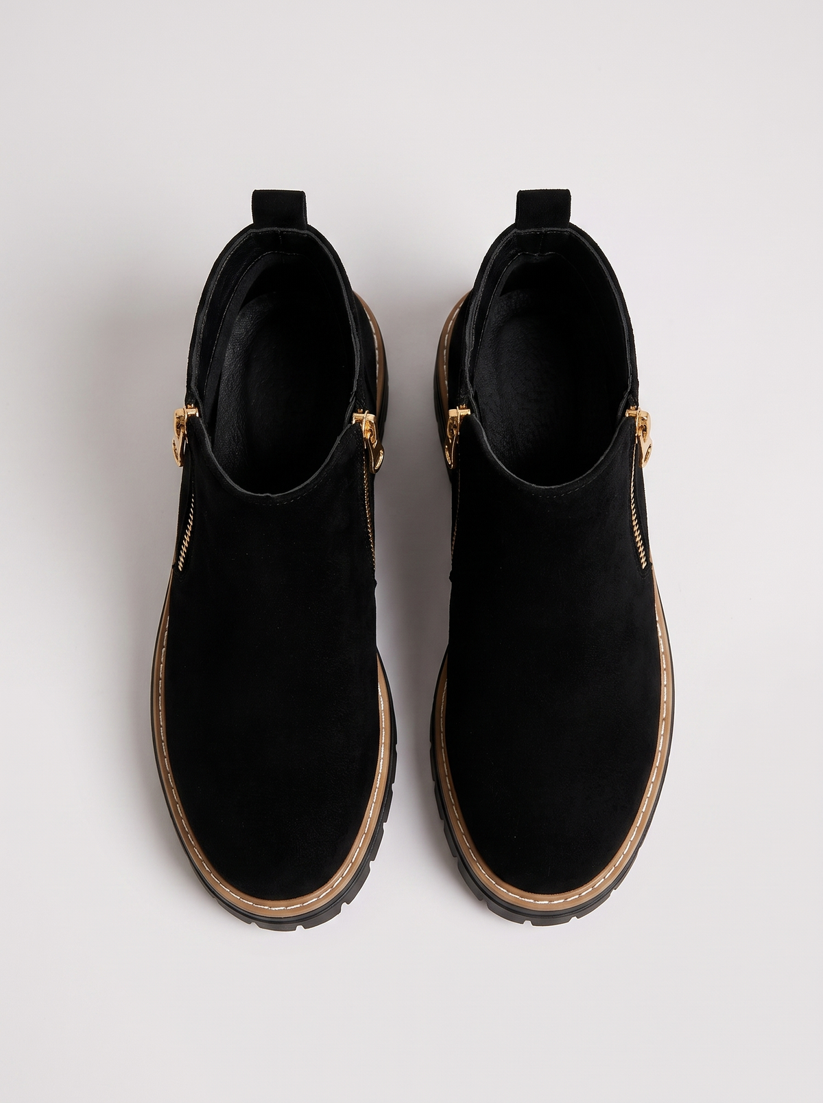 Shelley zip-up ankle boots seen from above