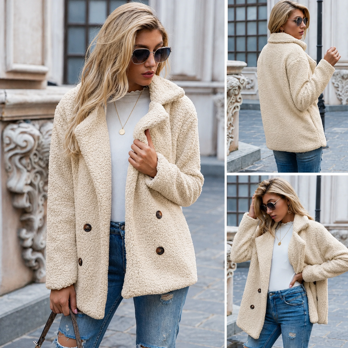 Holly | Women's Plush Teddy Coat