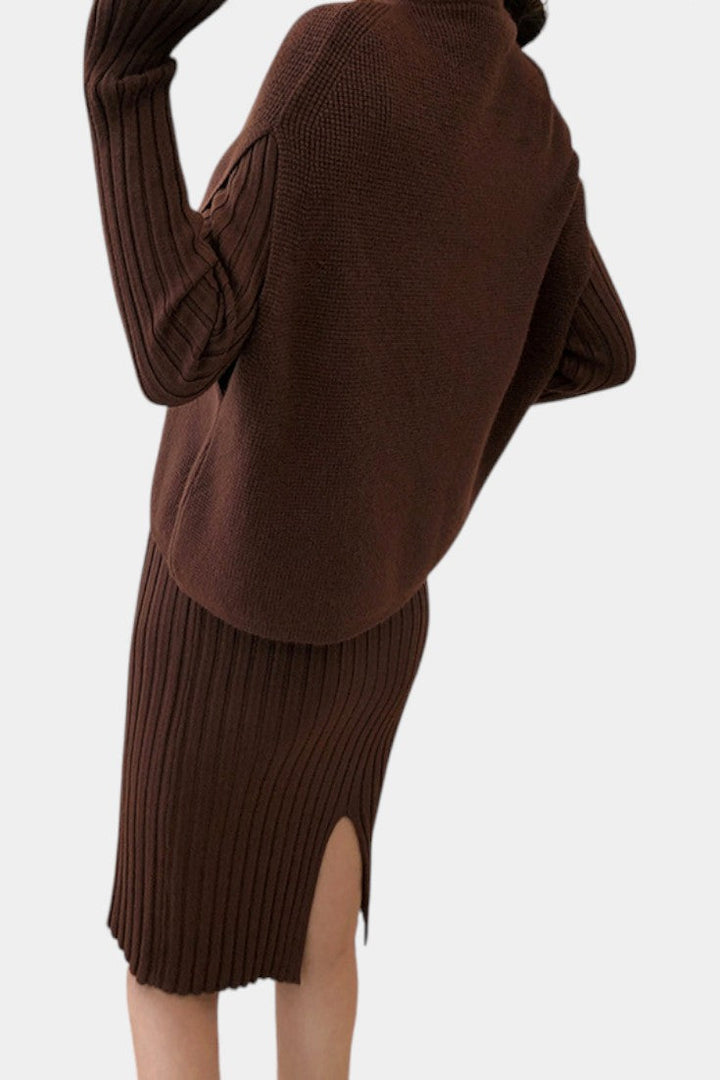 Alectra Modern Silhouette Knit Two-Piece Set