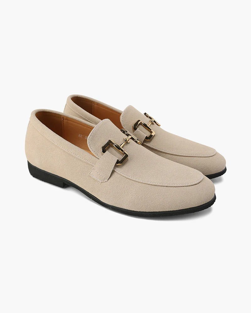 Bit | Men's Nude Suede Loafers