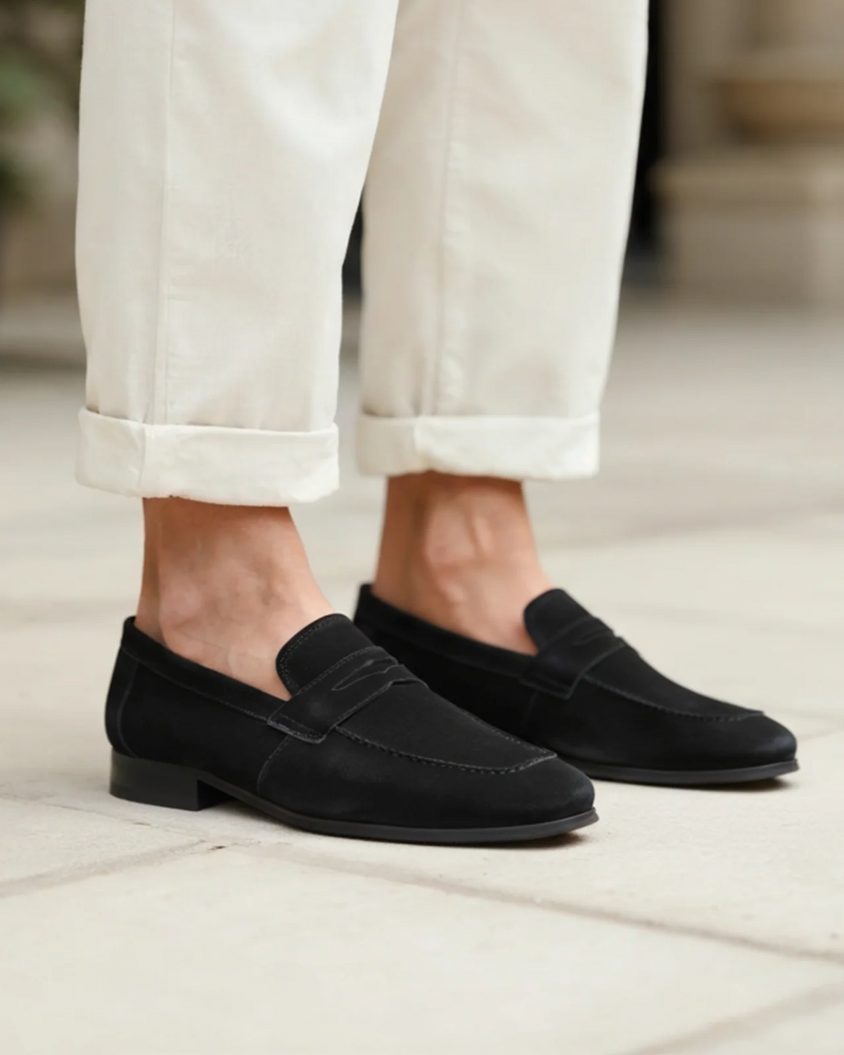 Classic | Men's Black Suede Loafers II