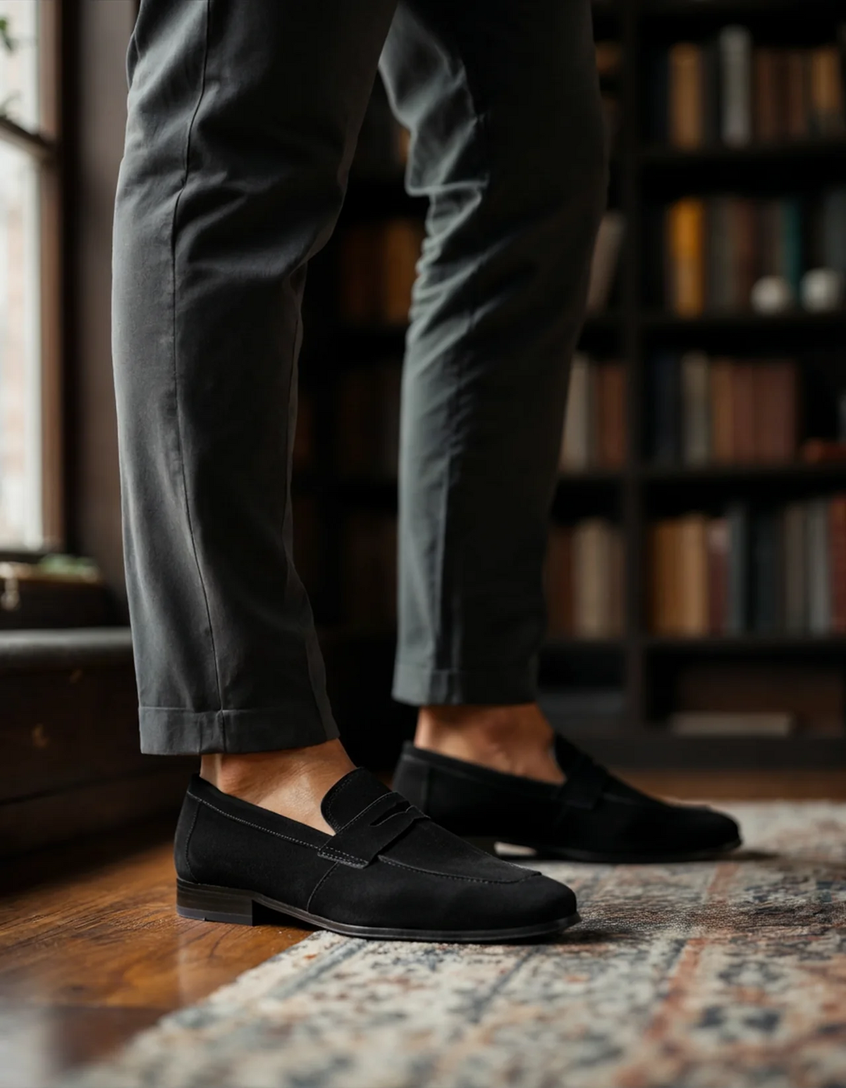 Classic | Men's Black Suede Loafers II
