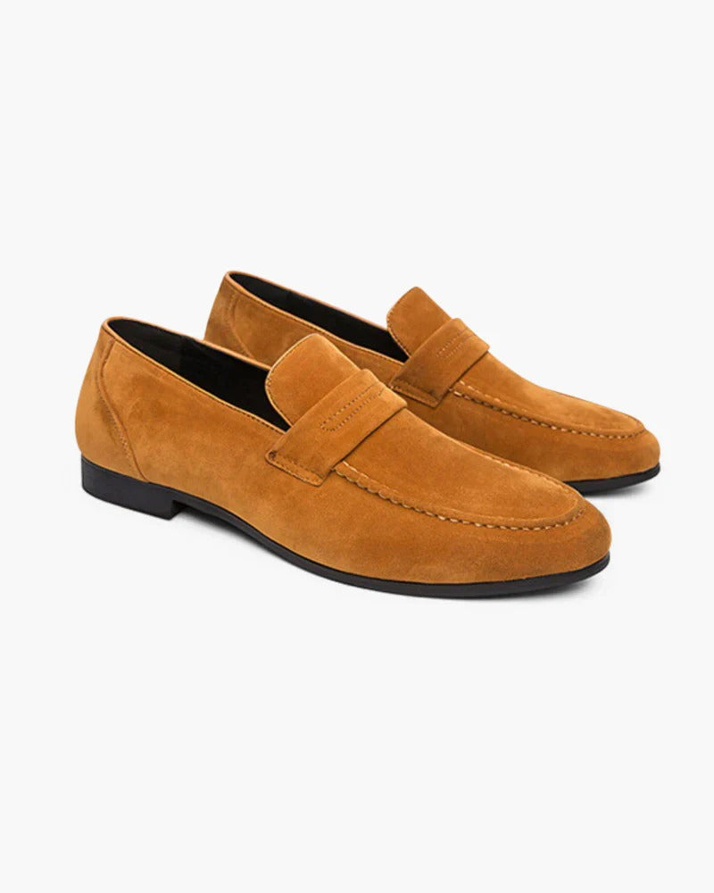 Classic | Men's Caramel Suede Loafers