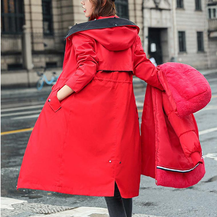 Fionna – Women's Winter Jacket with Hood and Soft Fur Collar